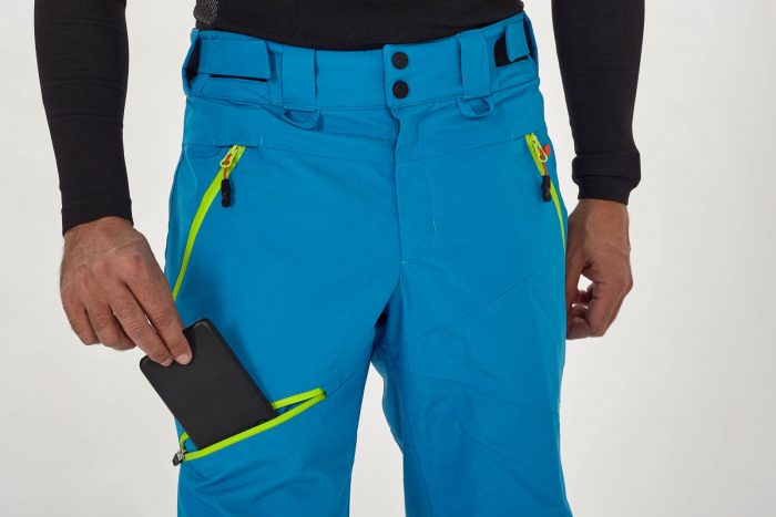 pantalón ski azul hombre bolsillo