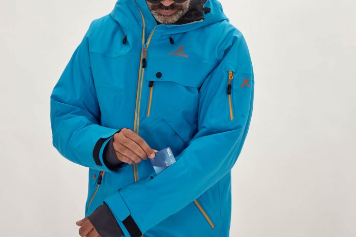 chaqueta de esquí hombre con ski pass
