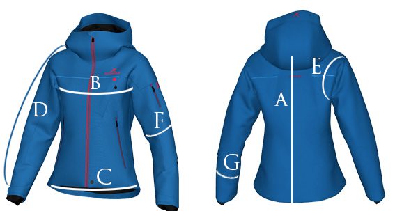 Blue Edition woman’s ski jacket