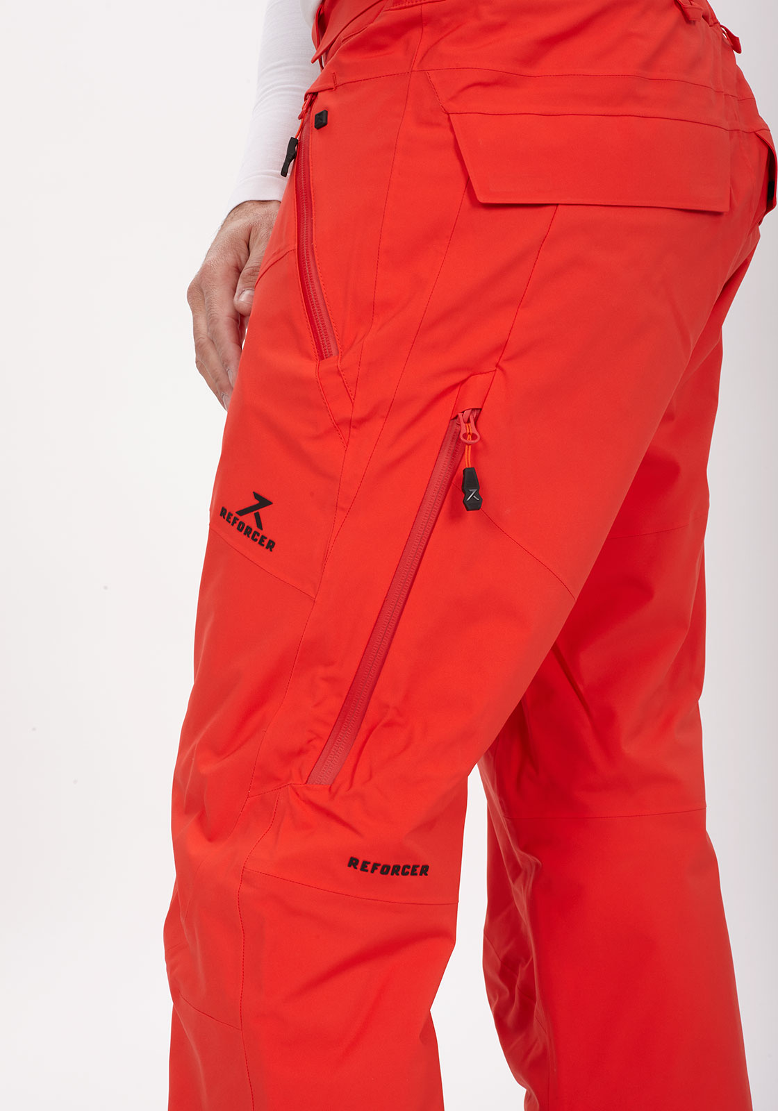 pantalón rojo de esquí hombre